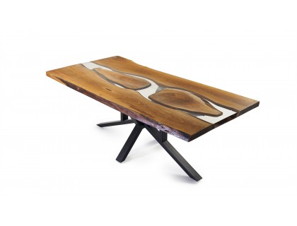 Ceviz ekli masa epoxy .